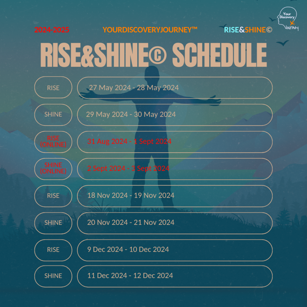 yourdiscoveryjourney™ training schedule 2024